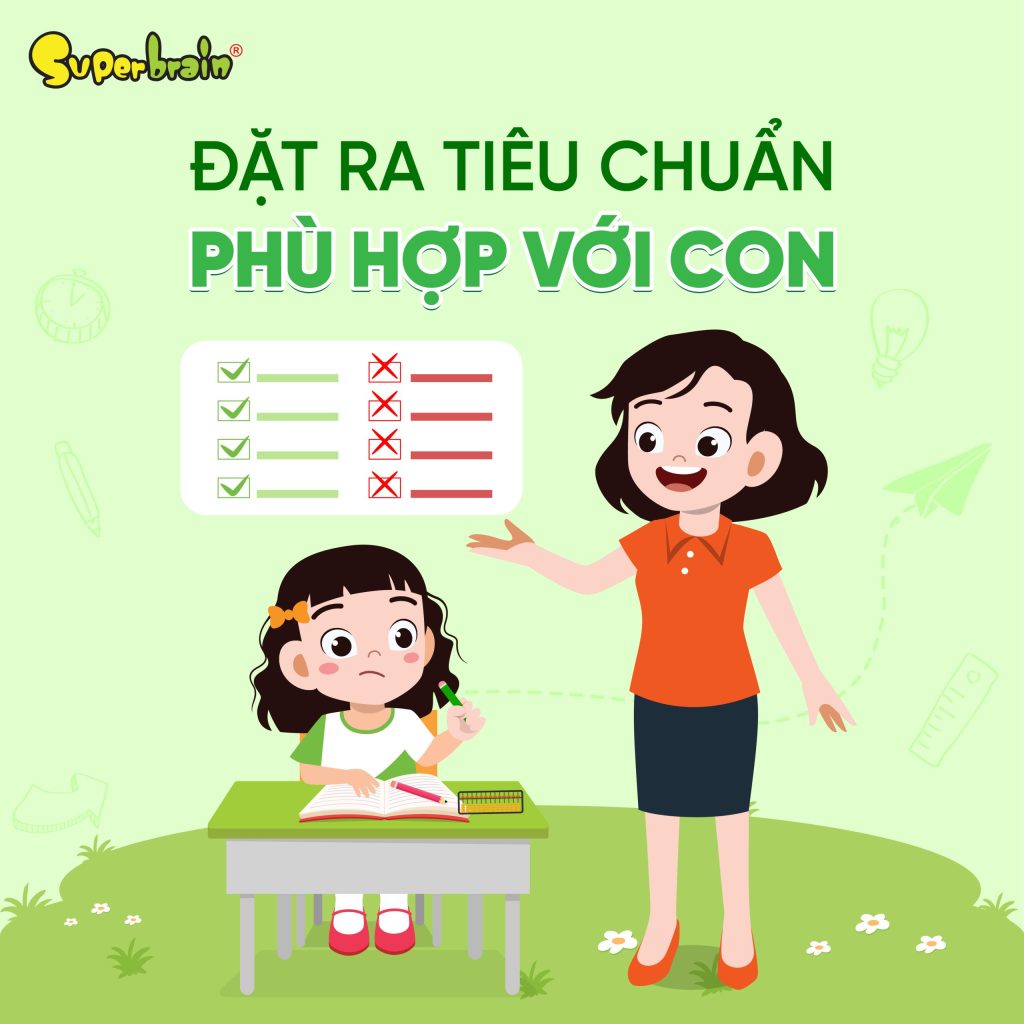 Đặt ra tiêu chuẩn cho con một cách hợp lý