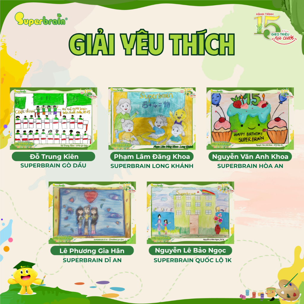 Giải yêu thích 2 cuộc thi “SUPERBRAIN TRONG CON LÀ…”