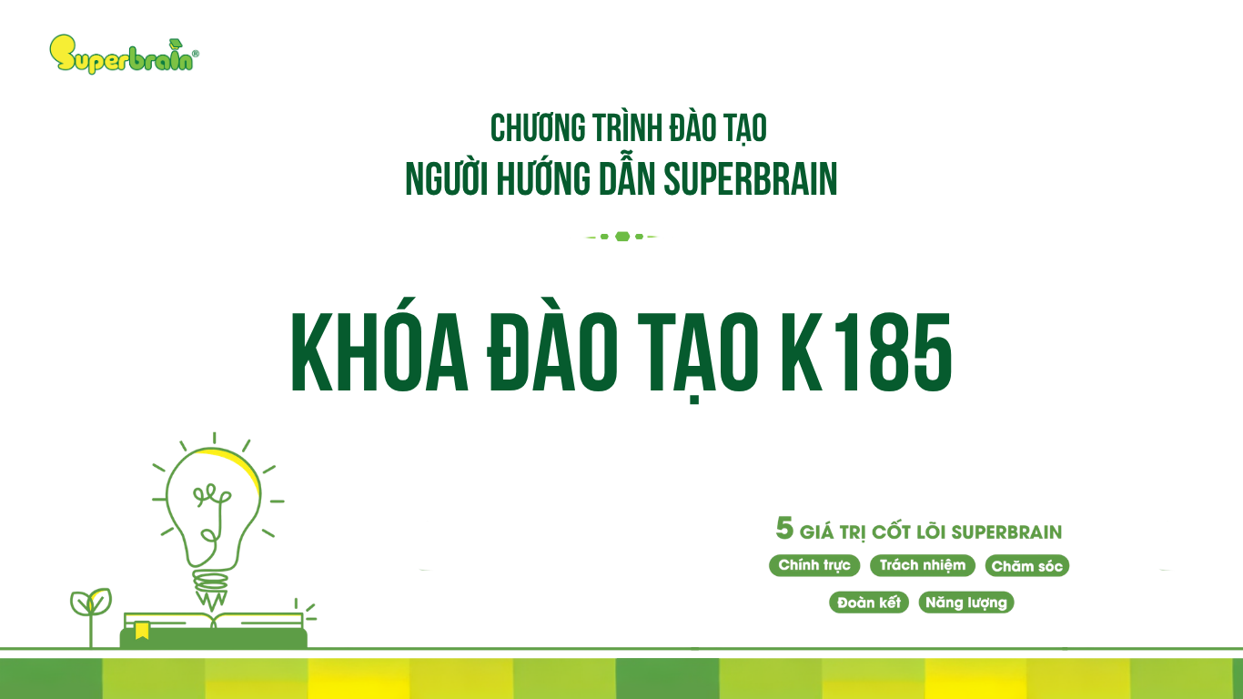 KHÓA ĐÀO TẠO NGƯỜI HƯỚNG DẪN SUPERBRAIN K185