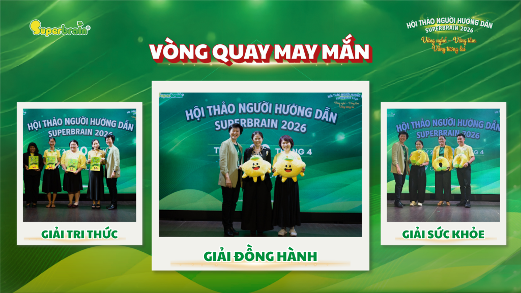 Vòng quay may mắn tại Hội thảo Người Hướng Dẫn Superbrain 2026