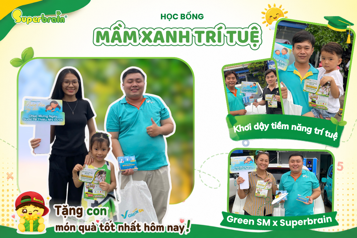 SUPERBRAIN ĐỒNG HÀNH CÙNG GREEN SM, TRAO YÊU THƯƠNG NHÂN NGÀY QUỐC TẾ THIẾU NHI